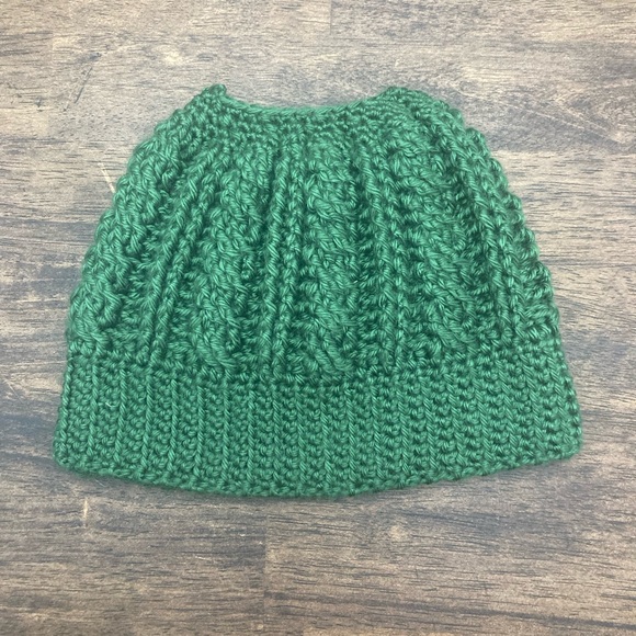 Handmade Crochet Bun Hat - Picture 1 of 6